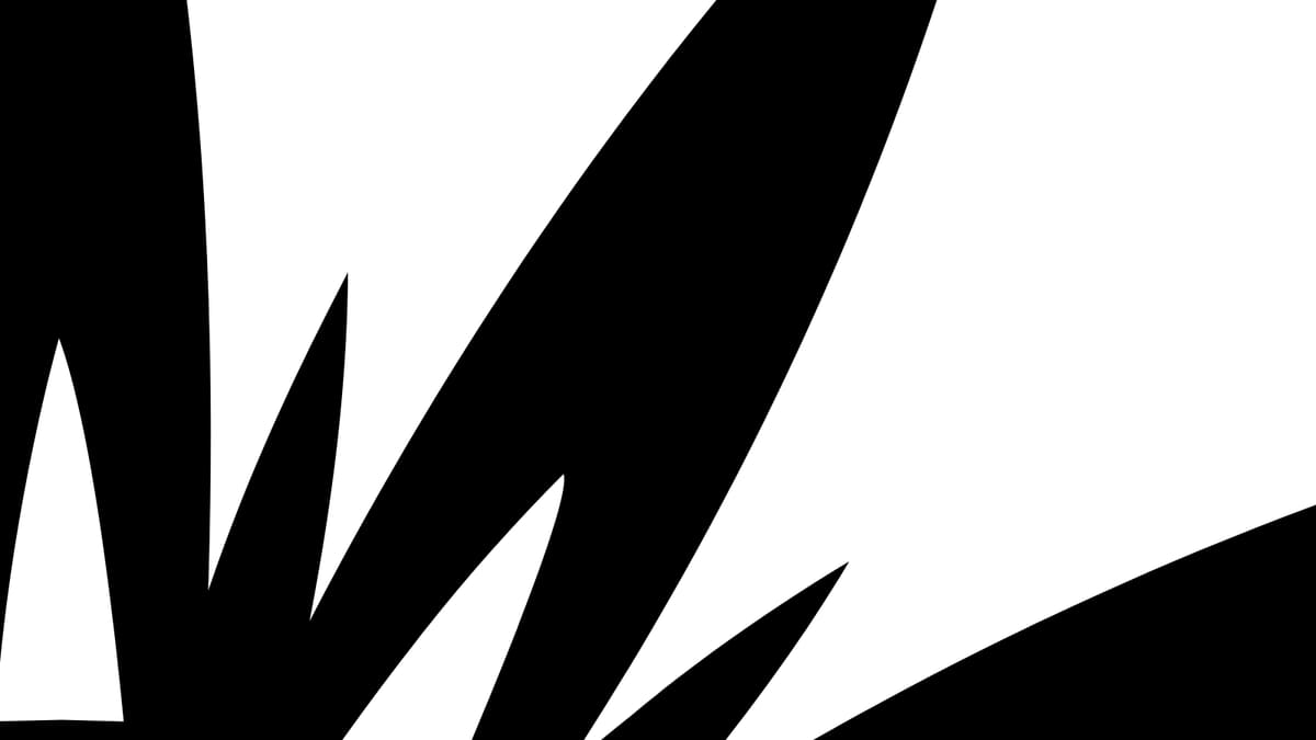 The traced vector preview of the badge with flat colour areas and smooth curves