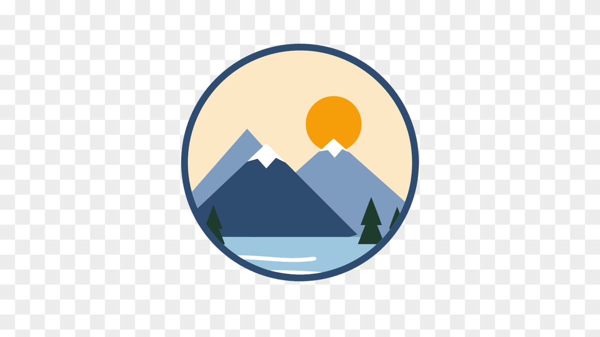 The traced badge on a checkerboard, showing that the transparent background of the PNG stays transparent