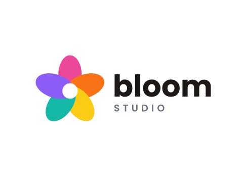 Bloom Studio logo in flat colors on a plain white background