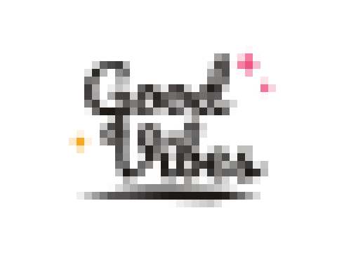 Pixelated Good Vibes lettering, too small to trace cleanly